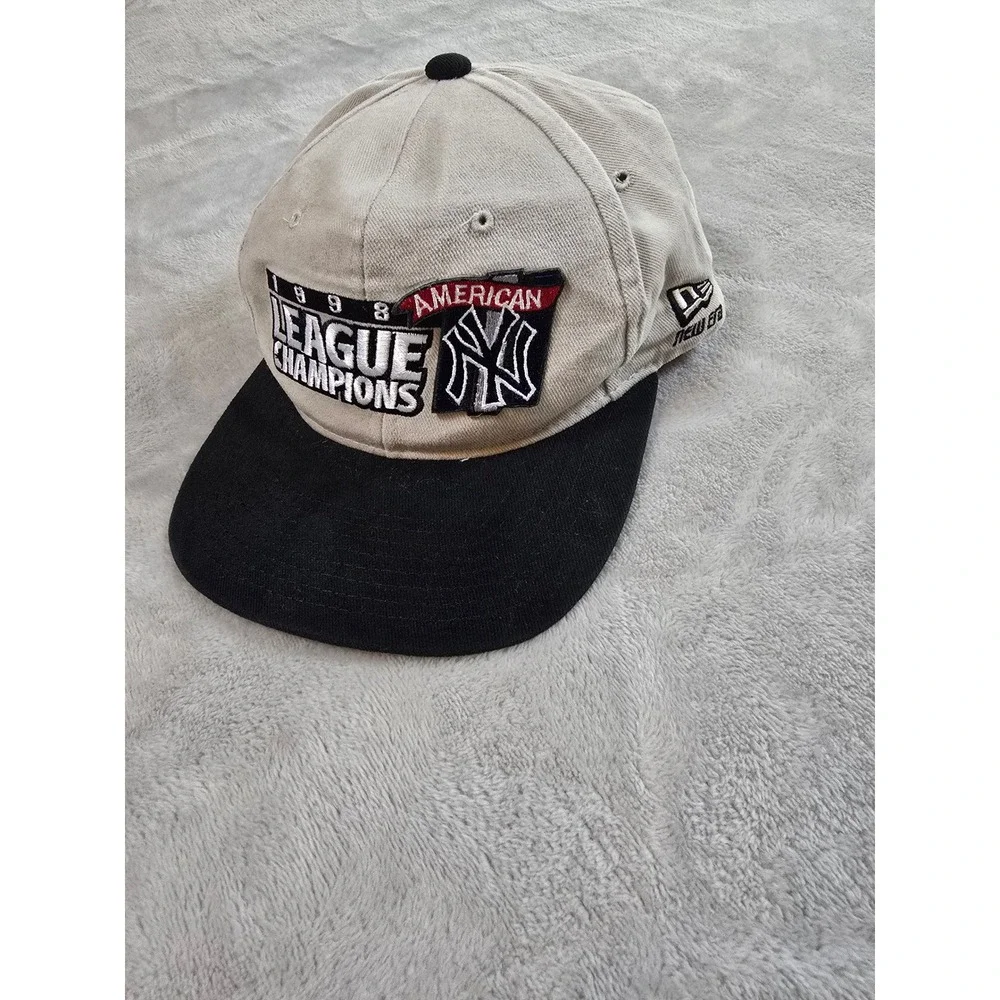Vintage New York Yankees Hat Cap New Era Snapback 1998 American League Champions